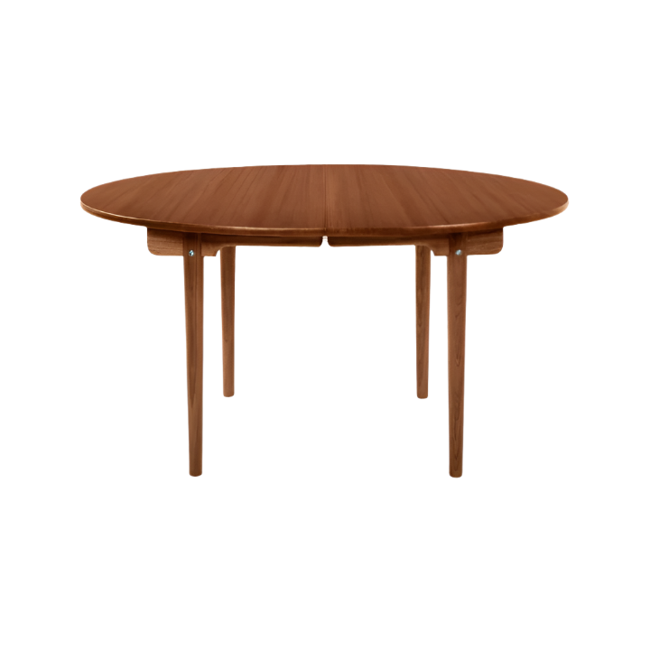 Modern CH337 Dining Table Set - 6 Seater Wooden Kitchen Table with Extendable Leaf - Perfect for Family Meals, Dinner Parties & Small Spaces