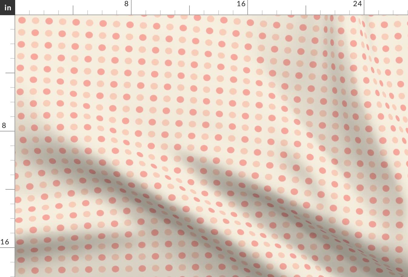Peach Pink Dots Ivory Printed Minky Fabric by The Yard - Soft Plush Material for Sewing Baby Blankets, Quilt Backing & DIY Projects - Perfect for Nursery Decor, Swaddles & Cozy Home Crafts