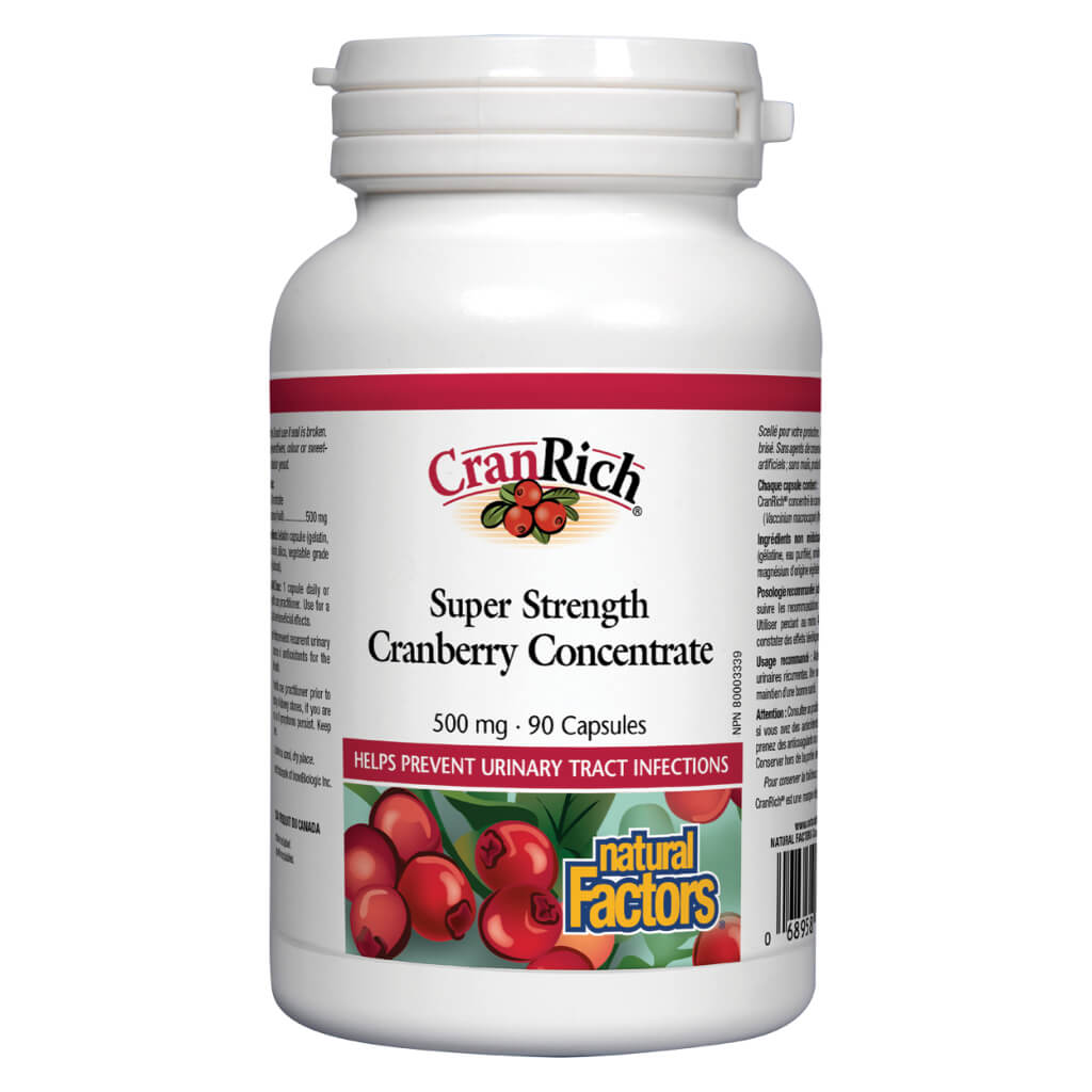 CranRich Super Strength Cranberry Concentrate 500mg - Premium Urinary Tract Support Supplement for Women & Men - Supports Bladder Health & Immune System - Perfect for Daily Wellness Routine
