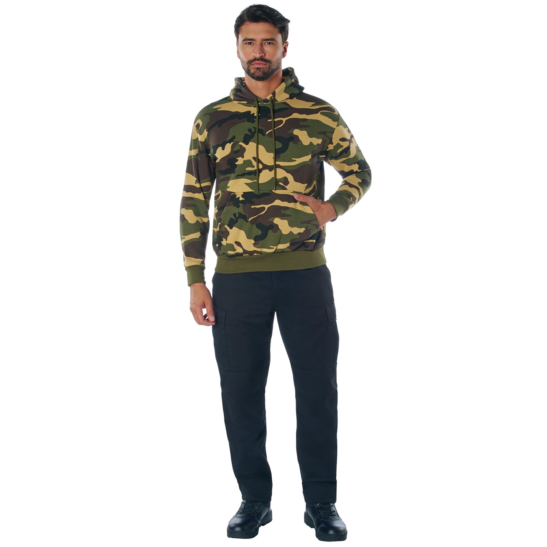 Rothco Pullover Hooded Sweatshirt - 男士保暖连帽卫衣，适合户外运动、露营、休闲日常穿着
