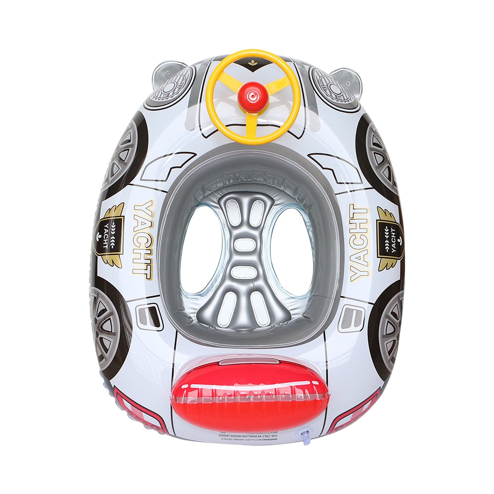 NUZYZ Kids Inflatable Swim Ring Tube - Car Shape Pool Float for Babies, Skin-Friendly Baby Swim Tube Ring Float, Perfect for Beach, Pool Parties & Summer Water Play