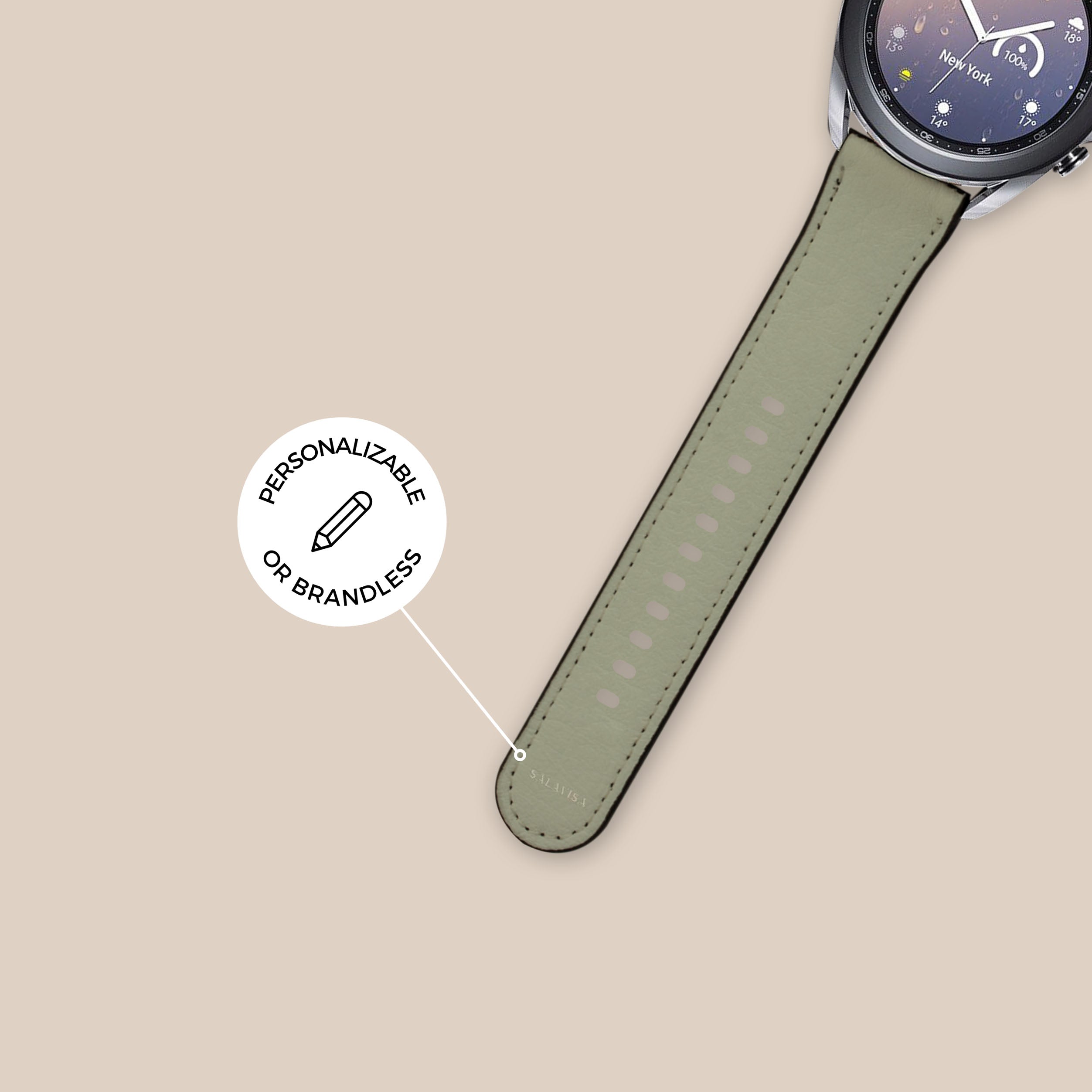 Premium Neutral Dune Galaxy Watch Band - Compatible with Samsung Galaxy Watch 4/5/6, Classic & Active - Soft Silicone Strap for Comfort & Style - Perfect for Workouts, Office & Everyday Wear