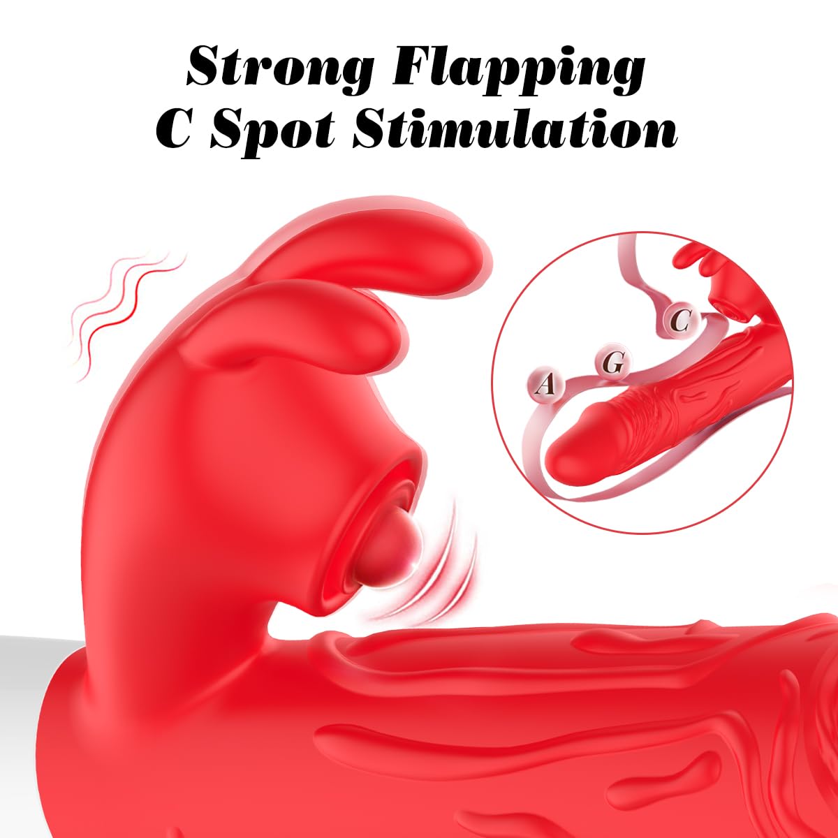 **10-Speed Thrusting Rabbit Vibrator for Women - G-Spot & Clitoral Stimulator with Flapping Vibration, 7 Thrusting Modes - Adult Sex Toy for Solo Play & Couples Pleasure**