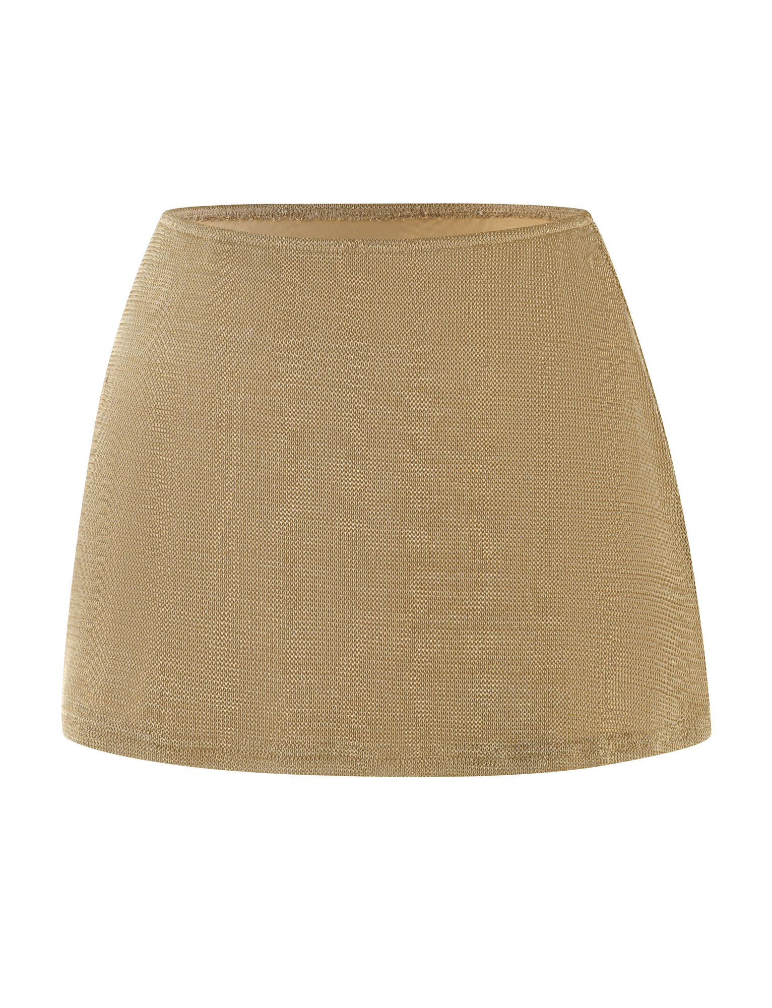 OCTAVIA MINI SKIRT in Gold - Women's Fashion Short Skirt for Party, Club, and Casual Wear