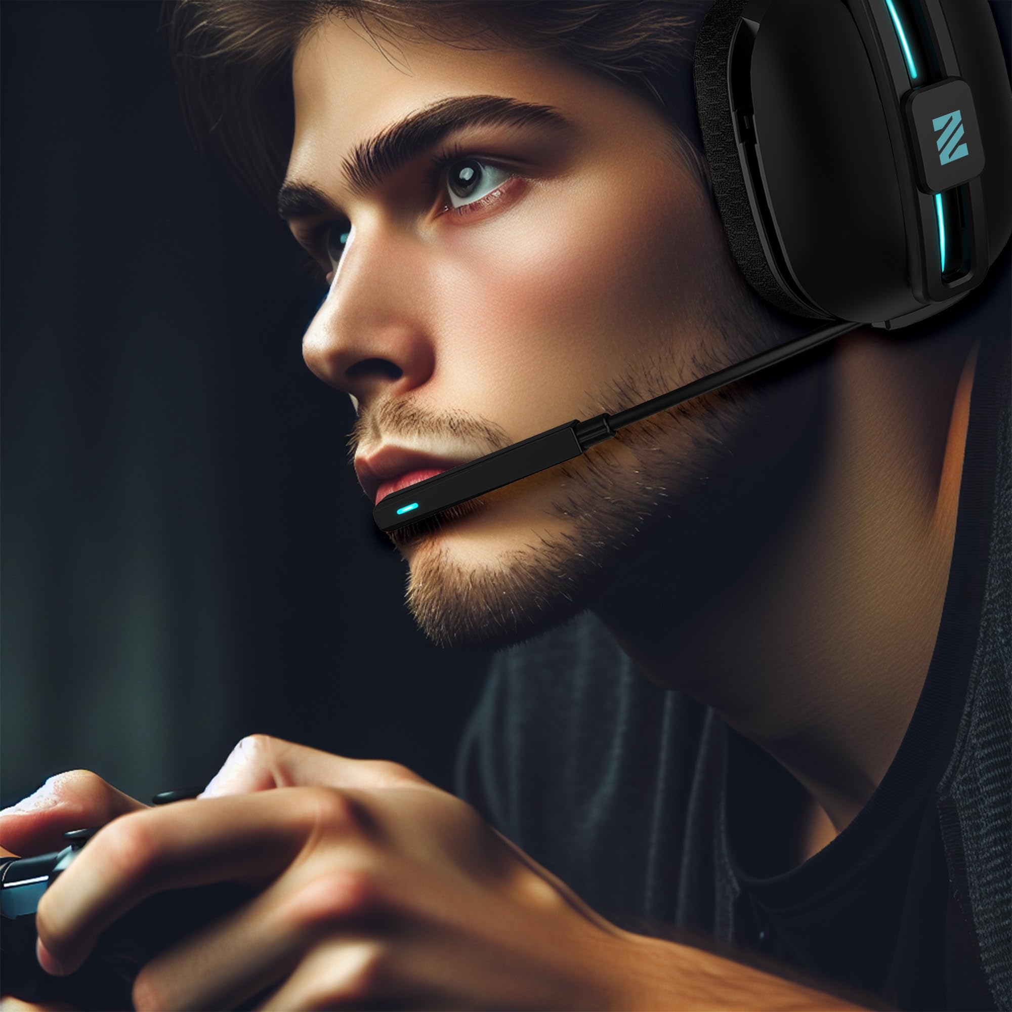 M600 Wireless Gaming Headset for PS5, PC & Laptop - 2.4G+BT 5.3 Dual Mode, 48H Playtime, Foldable Over-Ear Design with Noise-Canceling Mic - Perfect for Gaming, Streaming & Online Meetings