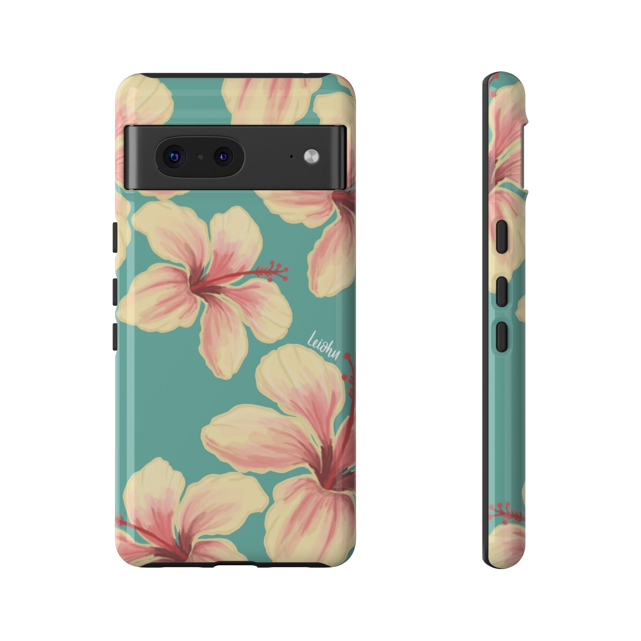 Hibiscus Teal Google Pixel 6 Case - Slim Protective Cover for Google Pixel 6 - Durable & Stylish Phone Case for Everyday Use, Work & Travel