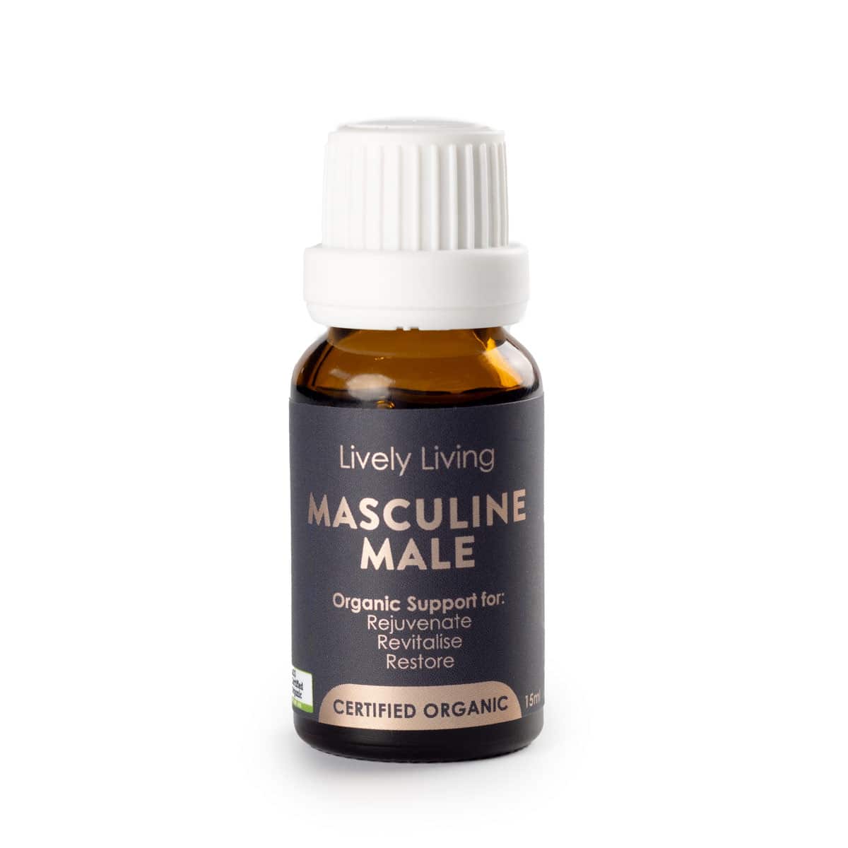 Premium Organic Essential Oil for Men - 15ml Aromatherapy for Relaxation, Focus & Confidence Boost - Perfect for Massage, Diffusers & Grooming