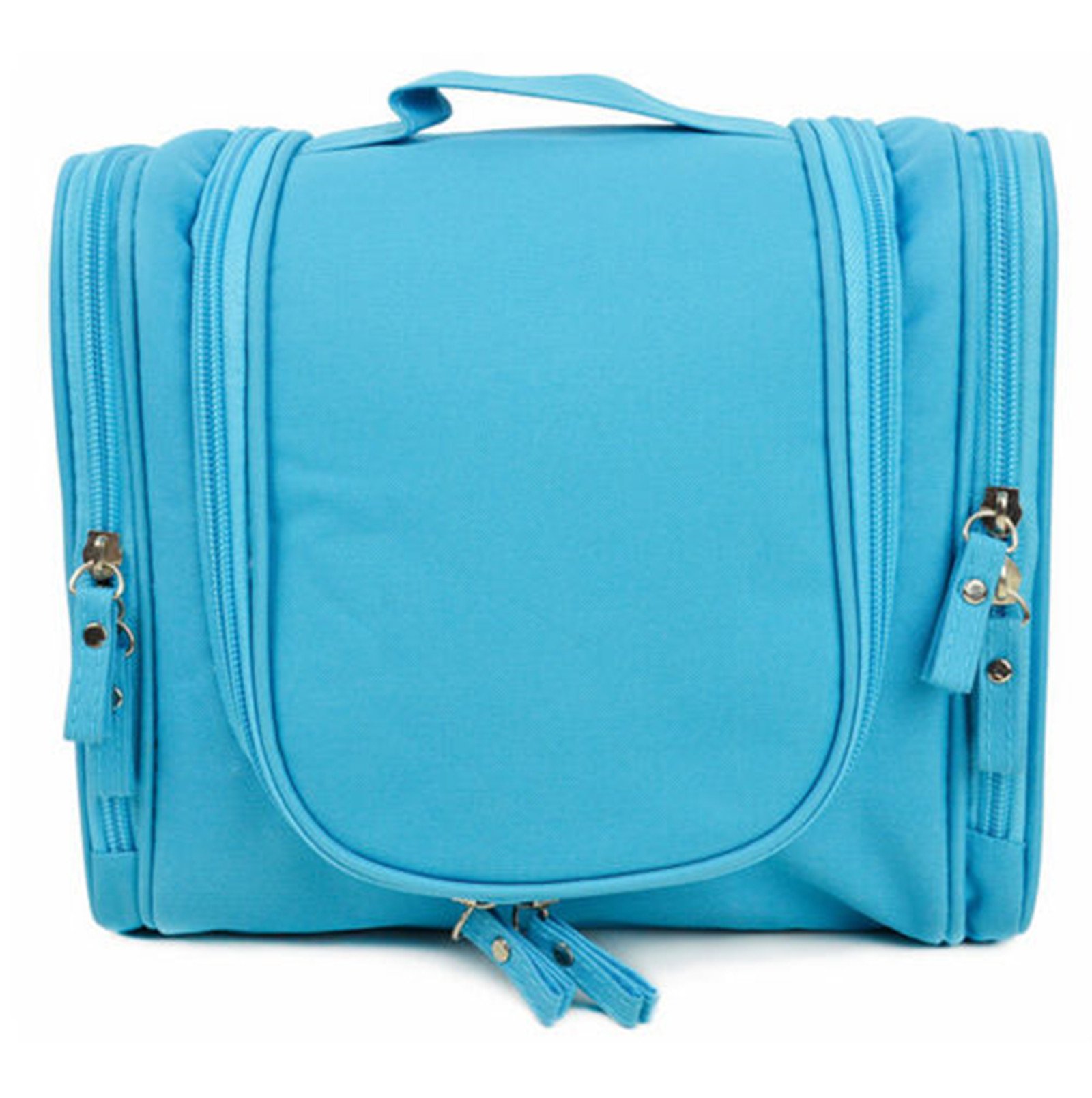 Hanging Travel Organizer Kit for Women - Waterproof Cosmetic & Toiletry Storage Bag with Multiple Pockets (Sky Blue) - Perfect for Bathroom, Makeup, Travel & Home Organization