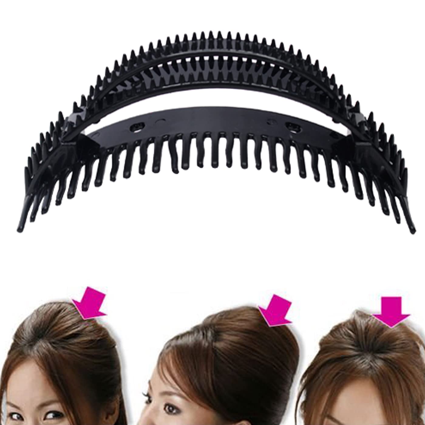 Baal Bun Puff Maker Hair Styling Tool - Bumpits Volume Clips for Women & Girls | Create Perfect Updos, Ponytails & Party Hairstyles