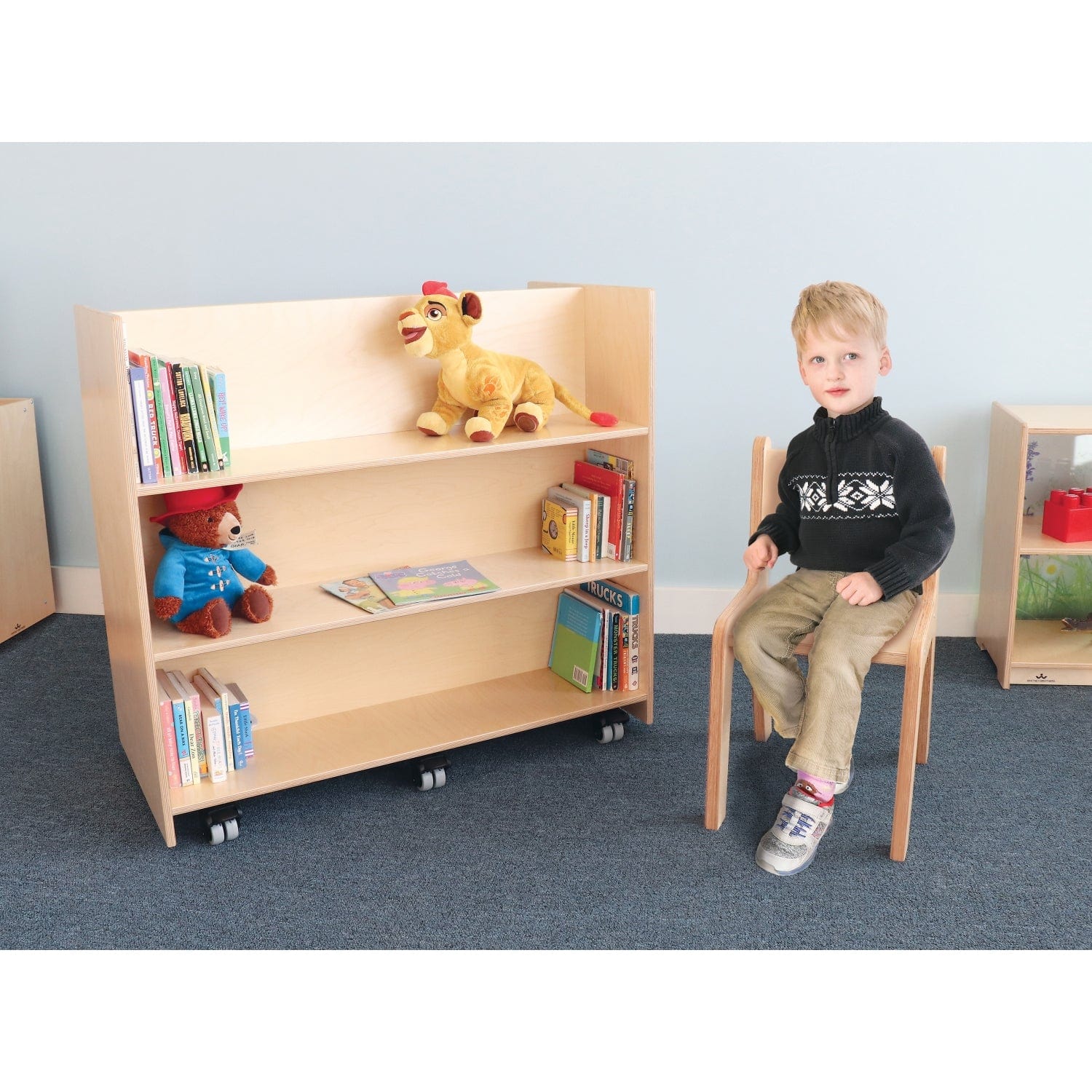 Dual-Sided Book Holder for Reading & Storage - Perfect for Home, Office, and Library Organization