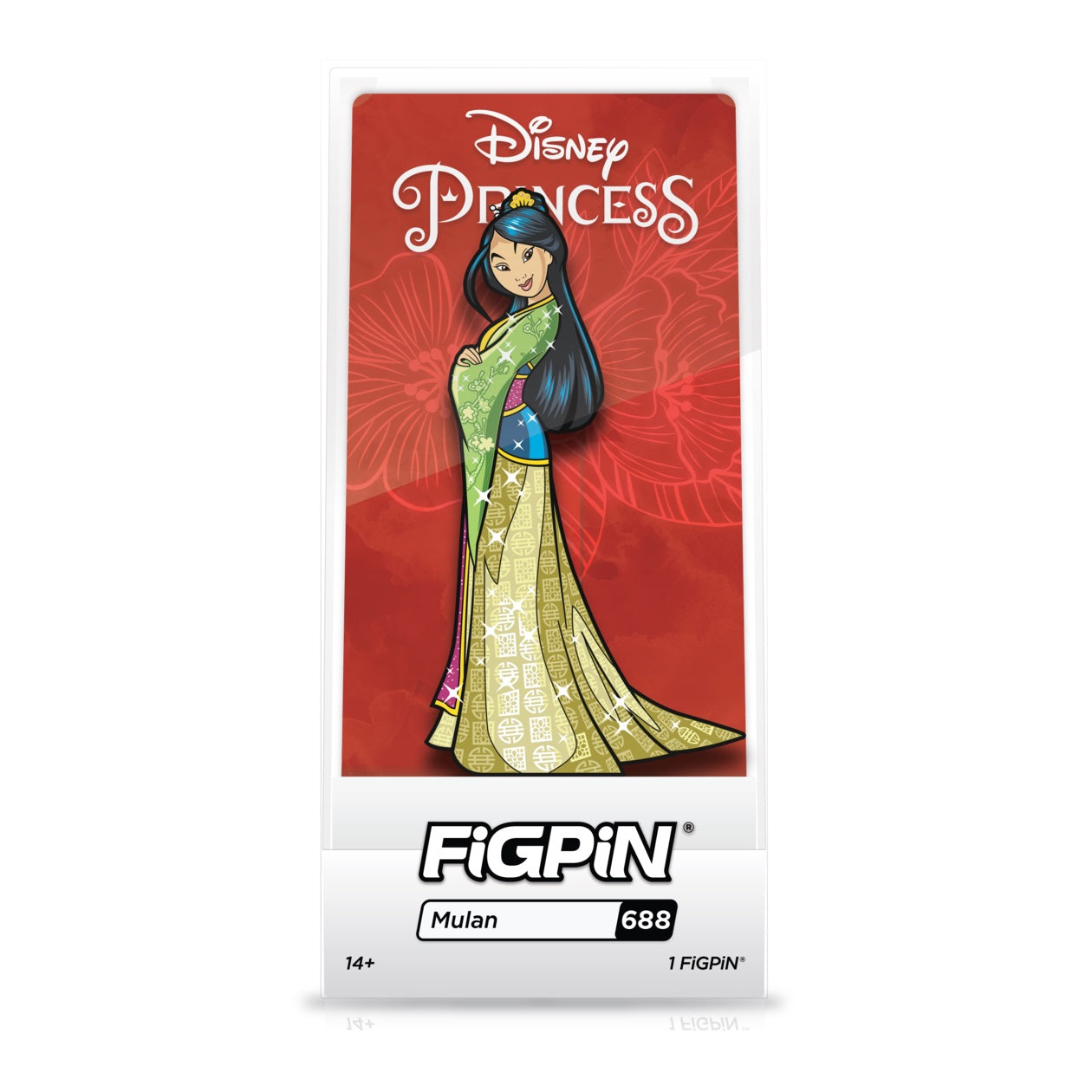 Disney Princess Mulan Enamel Pin - FiGPiN Collectible [688] | Perfect for Backpacks, Jackets & Disney Fan Collections
