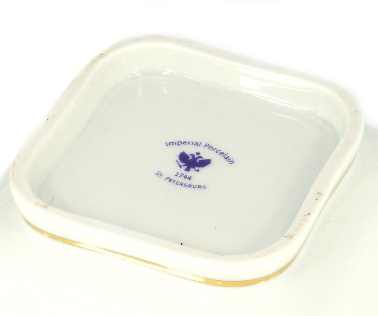 Lomonosov Porcelain Cobalt Net Cookie Jar - 12 oz Candy & Nut Storage Bowl for Kitchen, Dining, or Gift - Elegant Snack Serving Dish for Cookies, Treats, Nuts, and More
