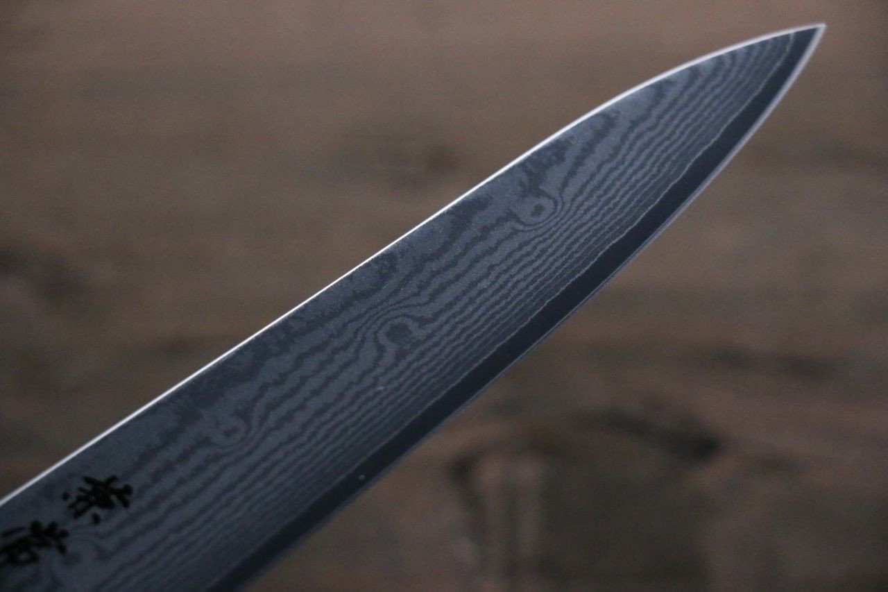 Kanetsune VG10 33-Layer Damascus Petty Utility Knife 150mm with Pakkawood Handle - Perfect for Slicing, Dicing & Precision Kitchen Tasks