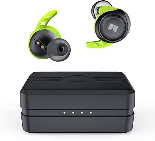 Monster Champion Wireless Earbuds - IPX8 Waterproof Bluetooth 5.0 Headphones with aptX Deep Bass & CVC 8.0 Noise Cancellation | Type-C Fast Charging & 100Hr Battery Case | Perfect for Running, Gym Workouts & Outdoor Sports