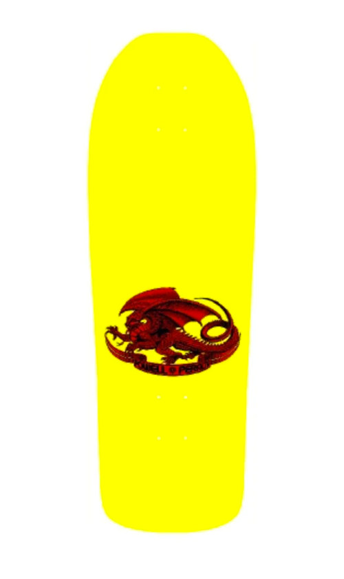 Powell Peralta Claus Grabke Skateboard Deck - 10.5 Inch Yellow Pro Model for Street & Park Skating - Perfect for Tricks, Commuting & Skatepark Sessions