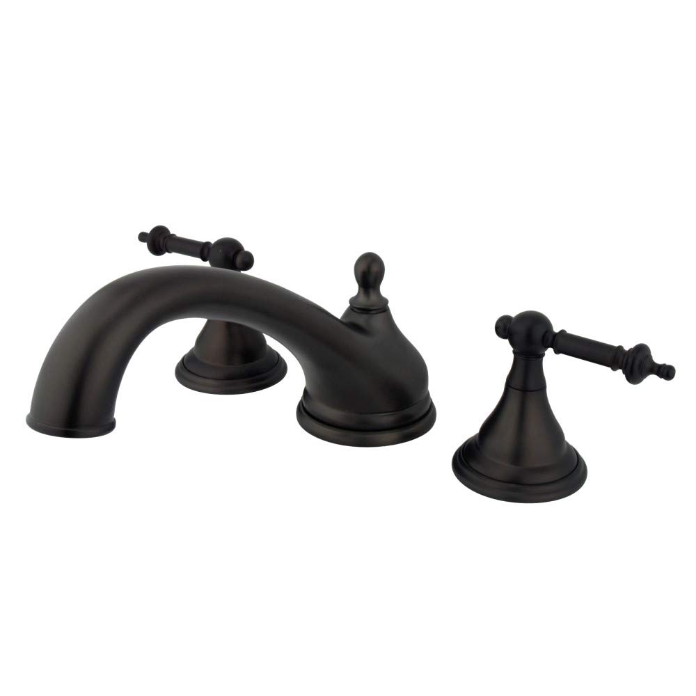 Kingston Brass KS5535TL Vintage Roman Tub Faucet - Oil Rubbed Bronze Finish - 8.5 x 5.5 x 3.44 Inches - Antique Style Bathroom Fixture for Freestanding Tubs & Clawfoot Bathtubs