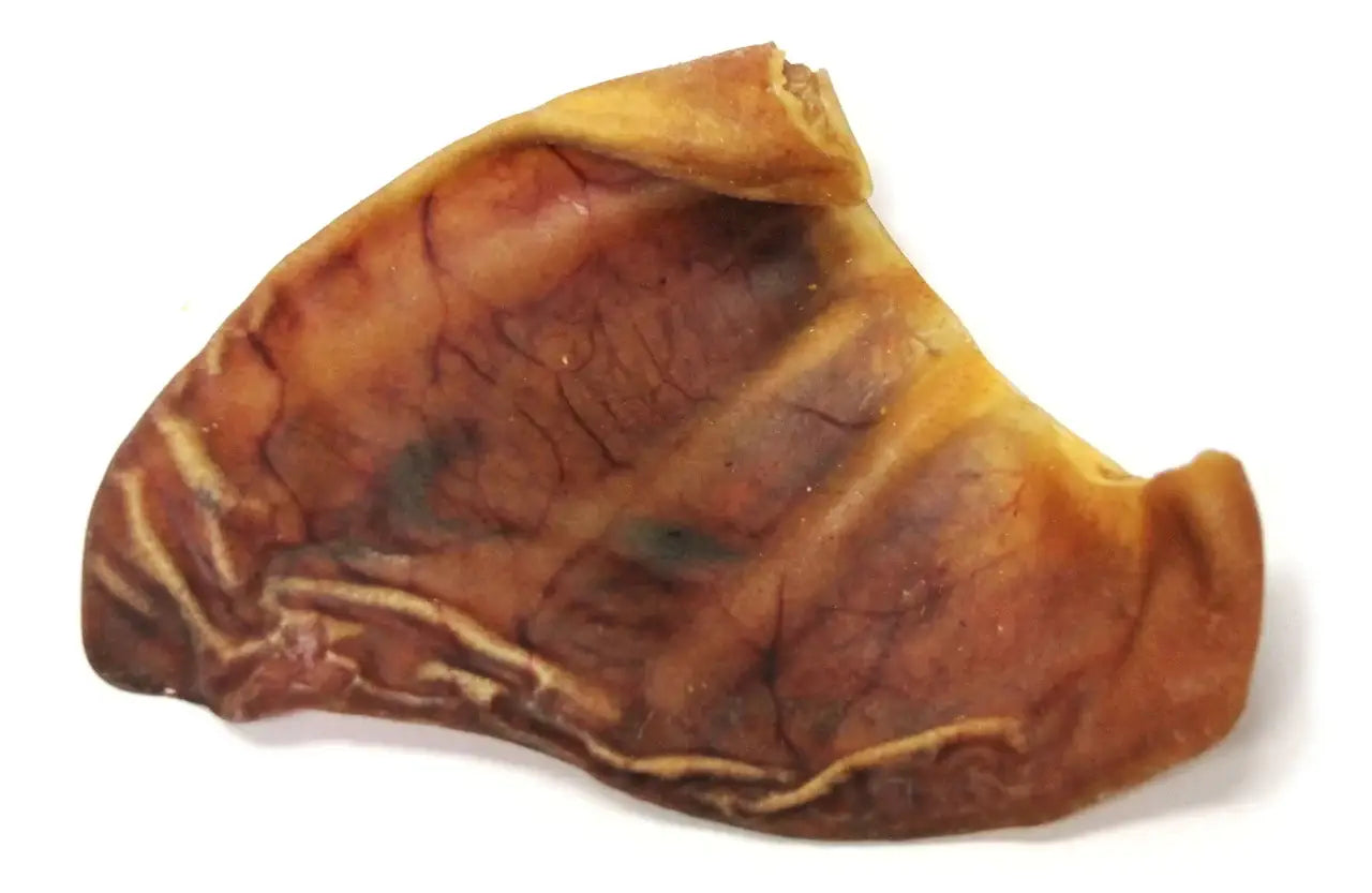 Natural Whole Pig Ears Dog Treats - 25 Count, All-Natural Chews for Medium & Large Dogs - Perfect for Dental Health & Anxiety Relief - Great for Training, Teething Puppies, and Long-Lasting Entertainment