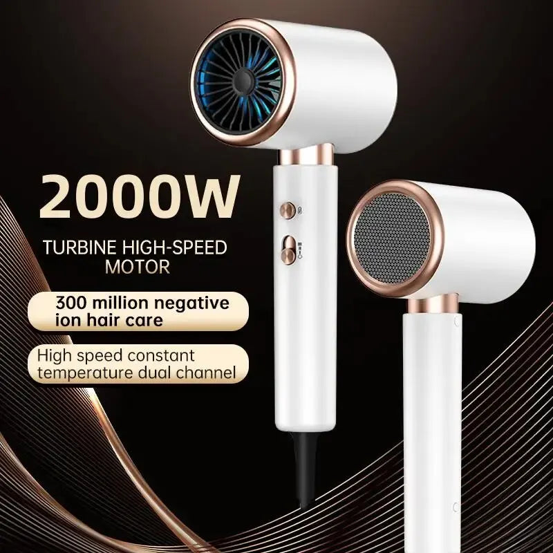 Professional High-Speed Low-Noise Hair Dryer for Salon & Home Use - Quick Drying with Ionic Technology for Smooth & Shiny Hair
