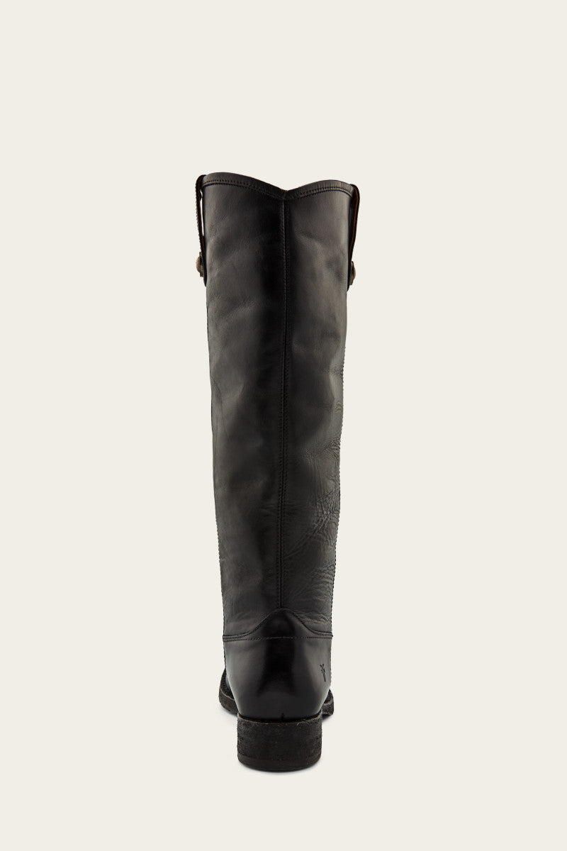 Melissa Button Lug Tall Boots - Vintage & Pre-Loved Women's Ankle Boots for Casual Outfits & Fall Fashion