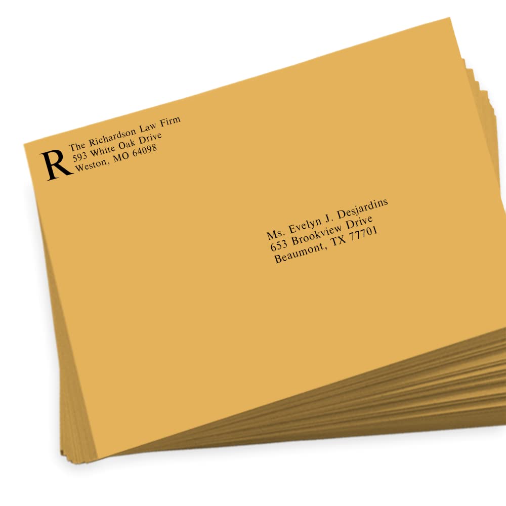 Premium LUXPaper 9 x 12 Inches Booklet Envelopes - 28lb Kraft Brown Text Paper - Pack of 500 for Mailing, Invitations, Business Correspondence & Wedding Stationery