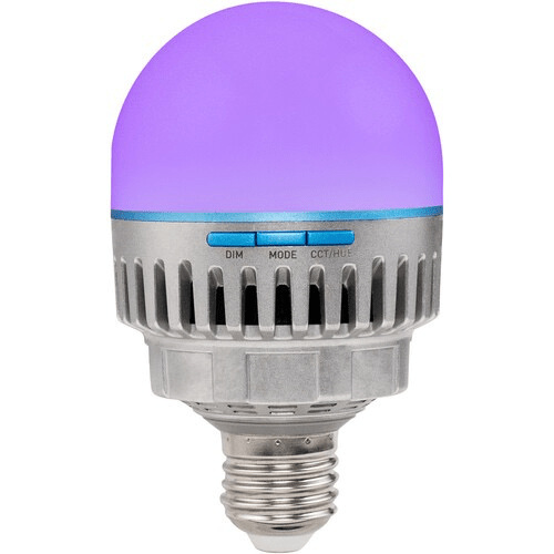 Nanlite PavoBulb 10C Bi-Color RGBWW LED Light Bulb - Dimmable Smart Bulb for Home, Studio & Photography Lighting - Perfect for Bedroom, Living Room & Video Production