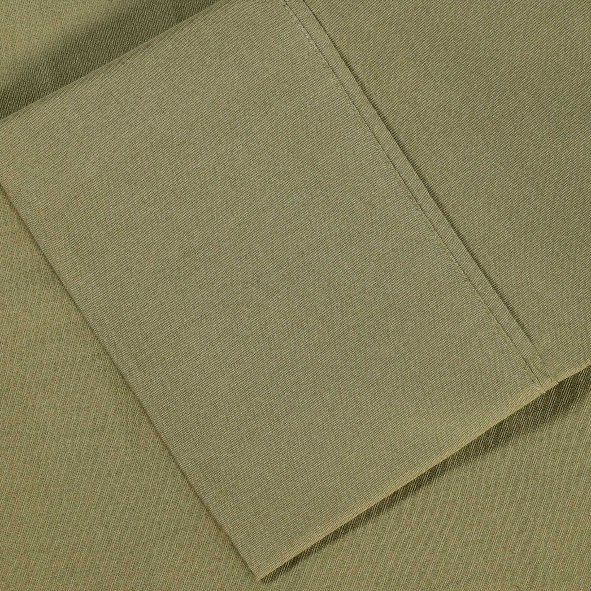 300 Thread Count Cotton Percale Solid Deep Pocket Bed Sheet Set - Queen Size, Soft & Breathable Luxury Sheets for Comfortable Sleep - Perfect for Master Bedroom, Guest Room or Vacation Home