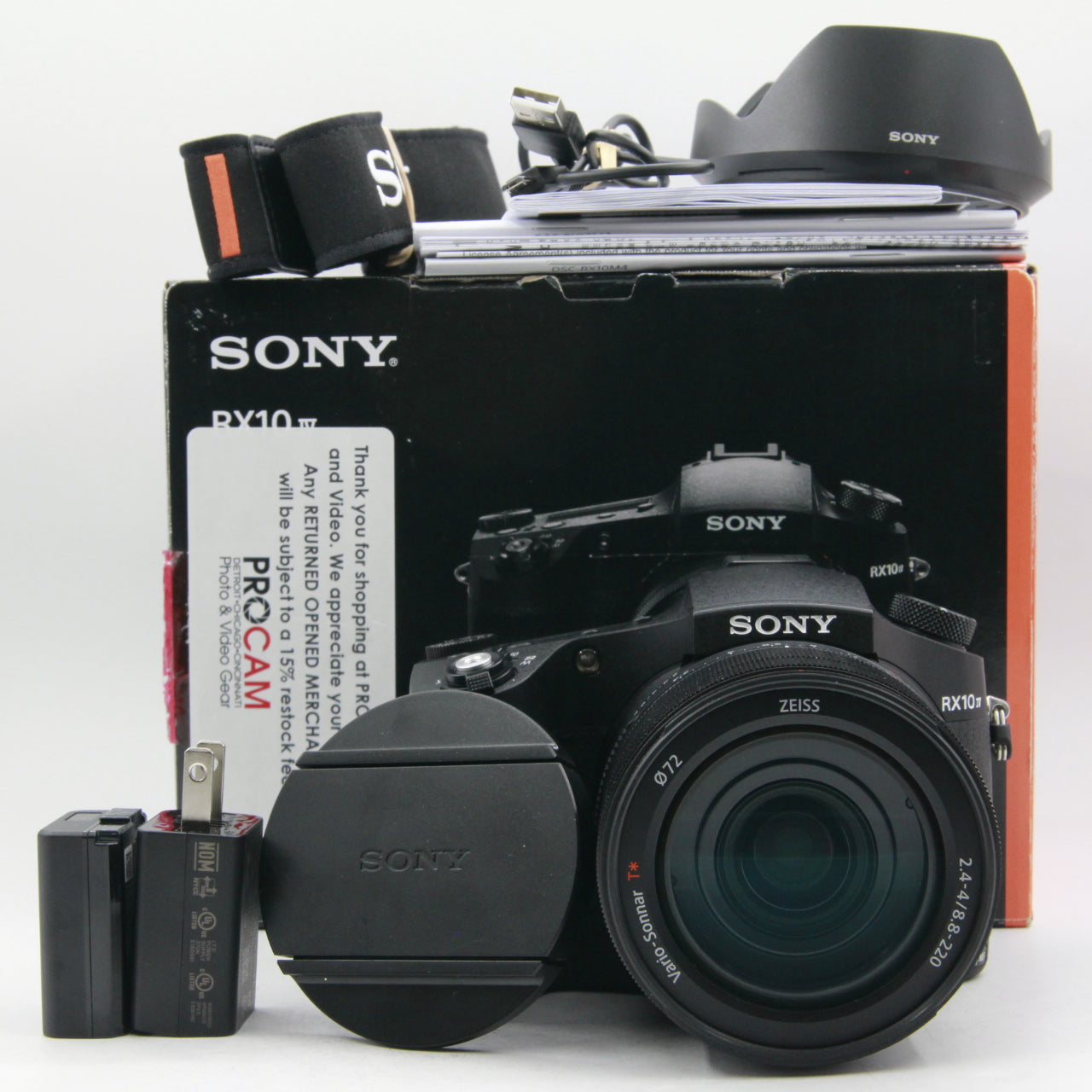 Open Box Sony Cyber-shot DSC RX10 IV Digital Camera - 20.1MP, 24-600mm Zoom Lens, 4K Video - Perfect for Travel, Wildlife & Sports Photography