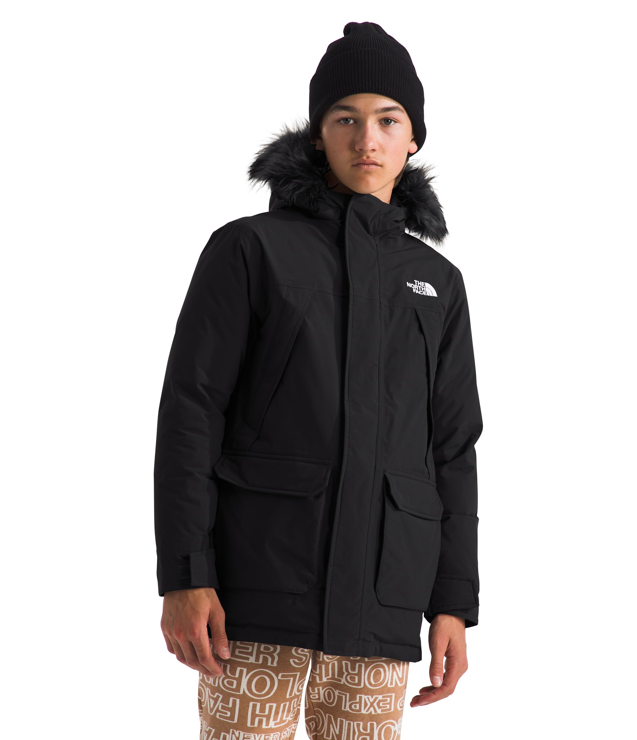 THE NORTH FACE Boys' McMurdo Insulated Parka - Waterproof Winter Jacket for Kids with Warm Fleece Lining - Perfect for Snow Play, Skiing & Cold Weather Outdoor Activities