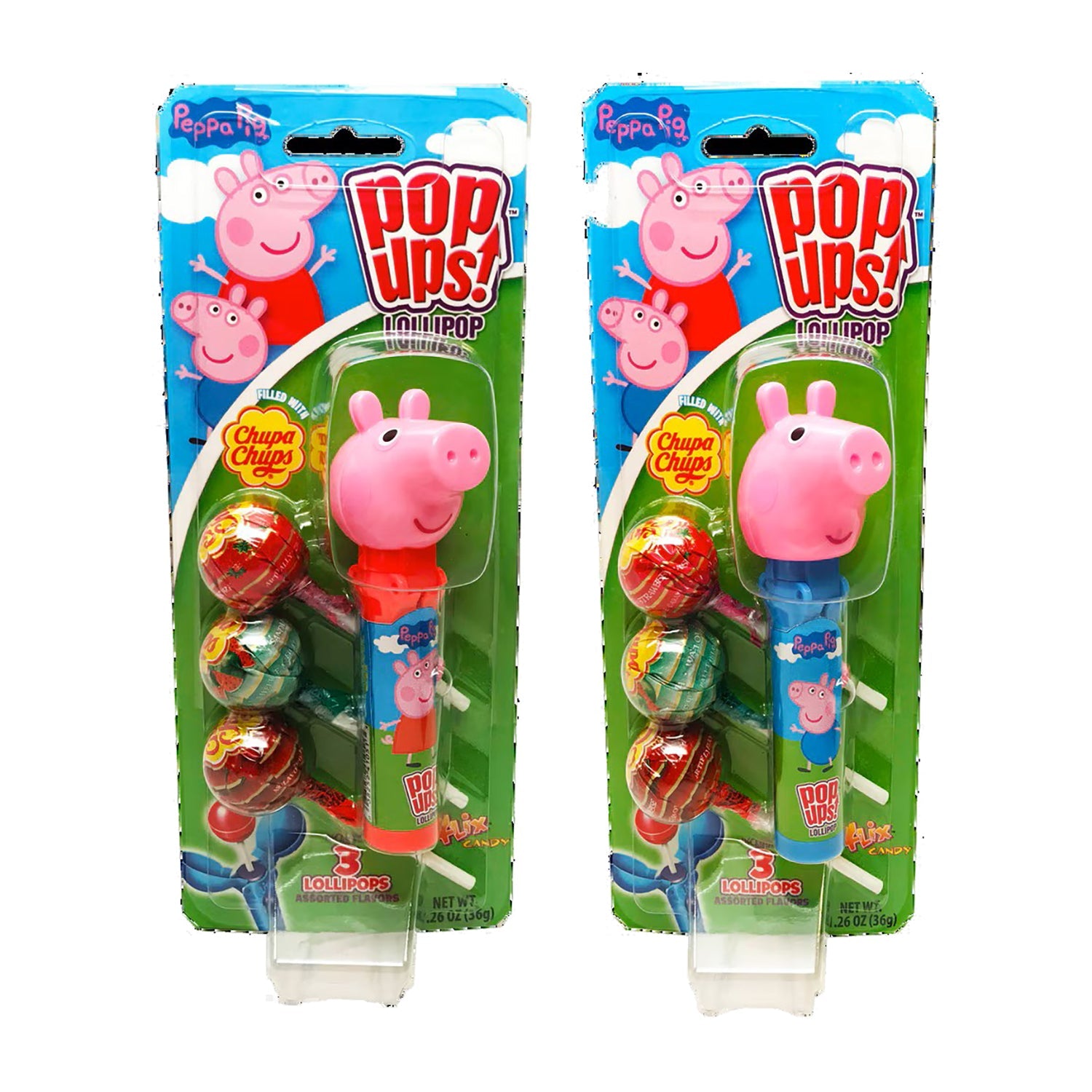 Peppa Pig Candy Blister Card - 6 Pack (1.26oz Each) | Fun Flix Candy for Kids Birthday Parties, Halloween Treats & School Snacks
