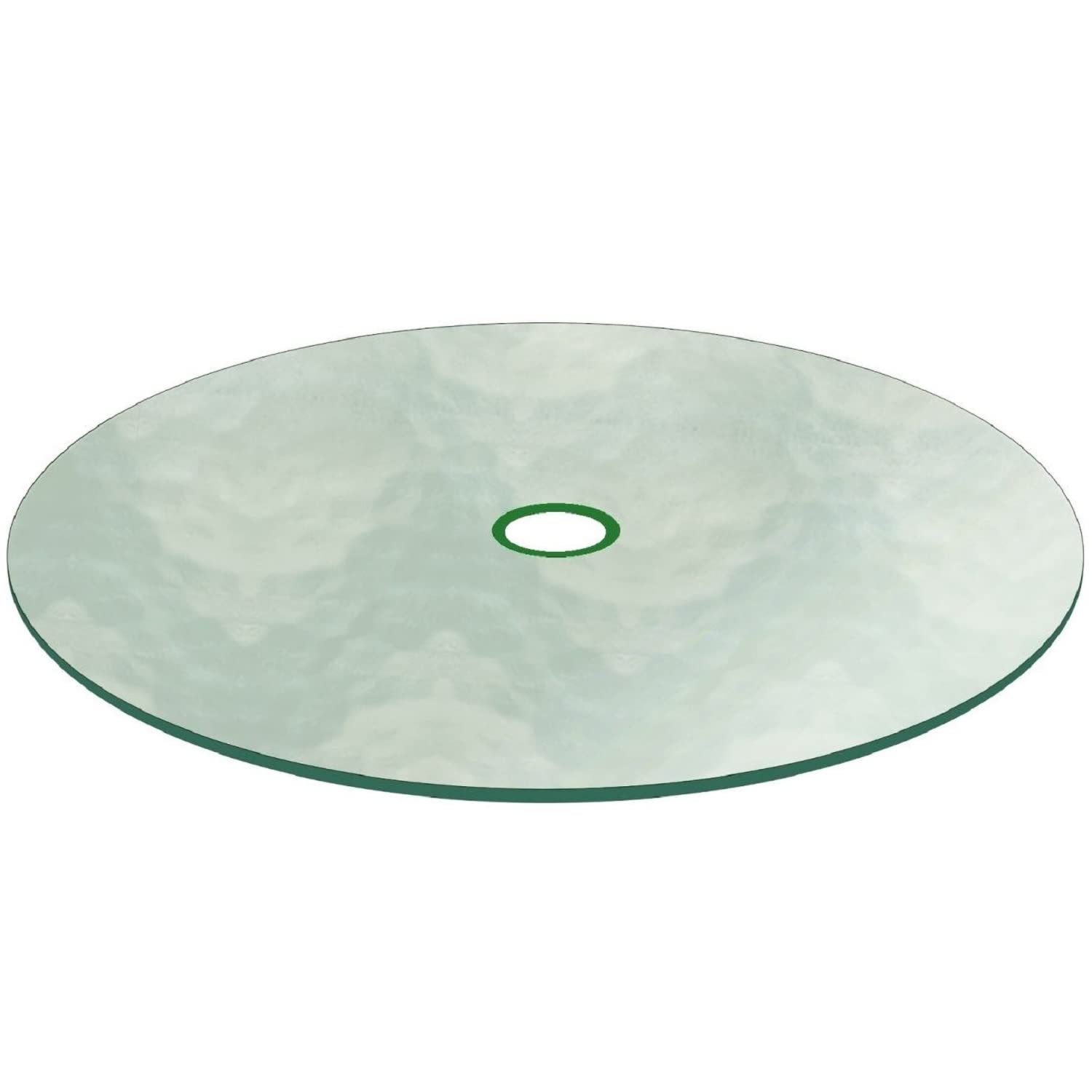 42 Inch Round Clear Glass Table Top for Patio - Tempered Safety Glass - Perfect for Outdoor Dining, Garden, and Poolside Decor