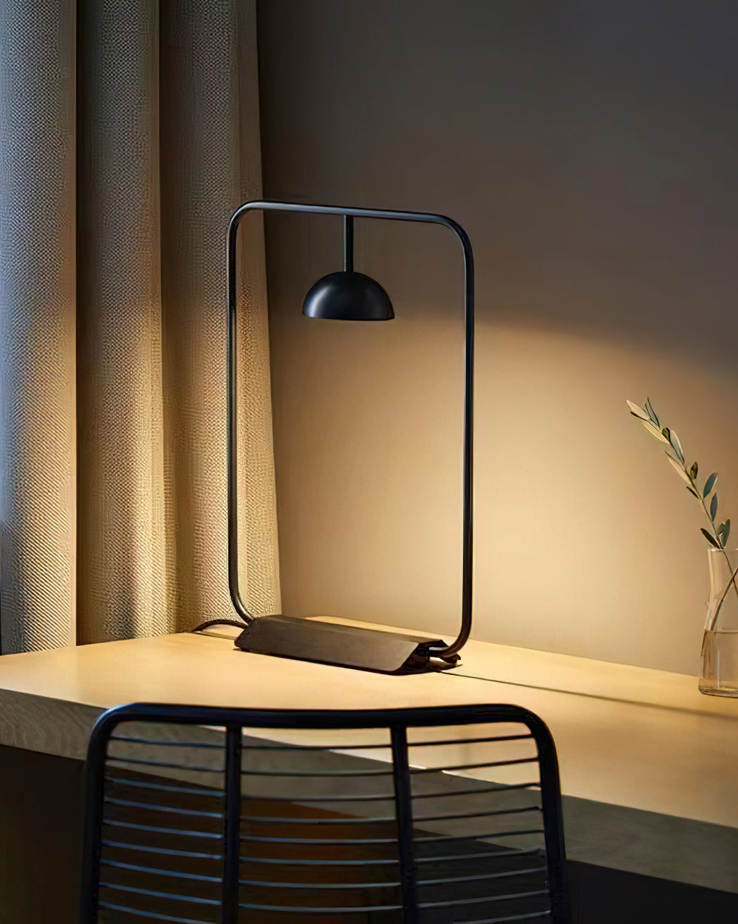 Cupolina Table Lamp - Modern LED Bedside Lamp for Bedroom, Living Room & Office - Adjustable Brightness & Warm White Light
