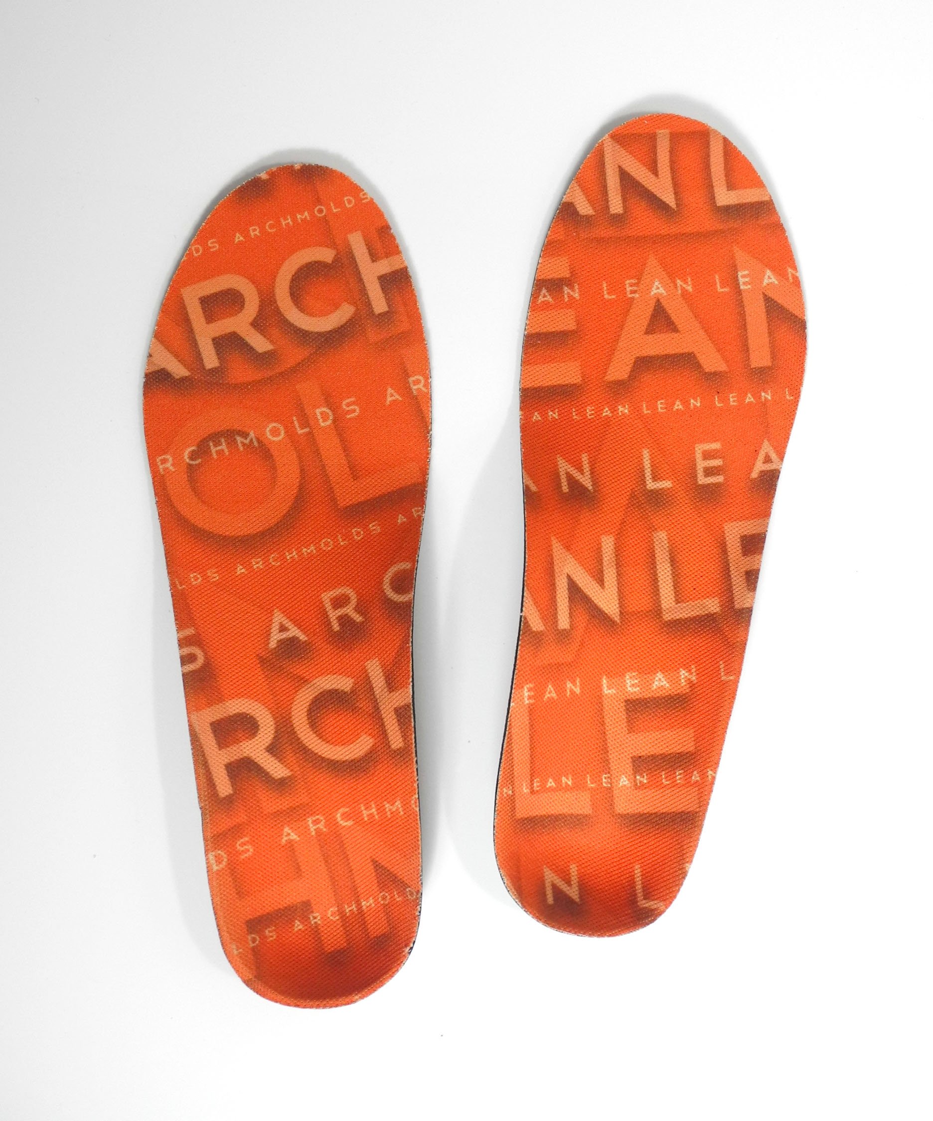 Powerstep Archmolds Lean Orthotic Insoles - Heat Moldable Shoe Inserts for Slim Cushioning & Full Foot Support (Orange) - Perfect for Running, Walking & All-Day Comfort