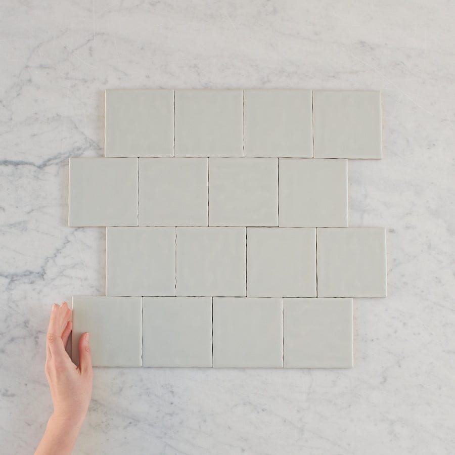 Newport Matte Sage Small Square Tile - Premium Ceramic Wall & Floor Tile for Bathroom, Kitchen, and Backsplash - Waterproof & Easy to Clean