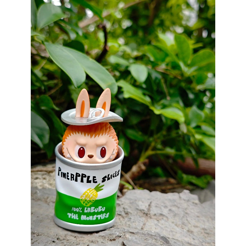 Labubu The Monsters Almost Hidden Series Canned Pineapple Collectible Toy - Cute Anime Figure for Display, Gift & Collection | Perfect for Anime Fans, Kawaii Decor, and Pop Culture Enthusiasts