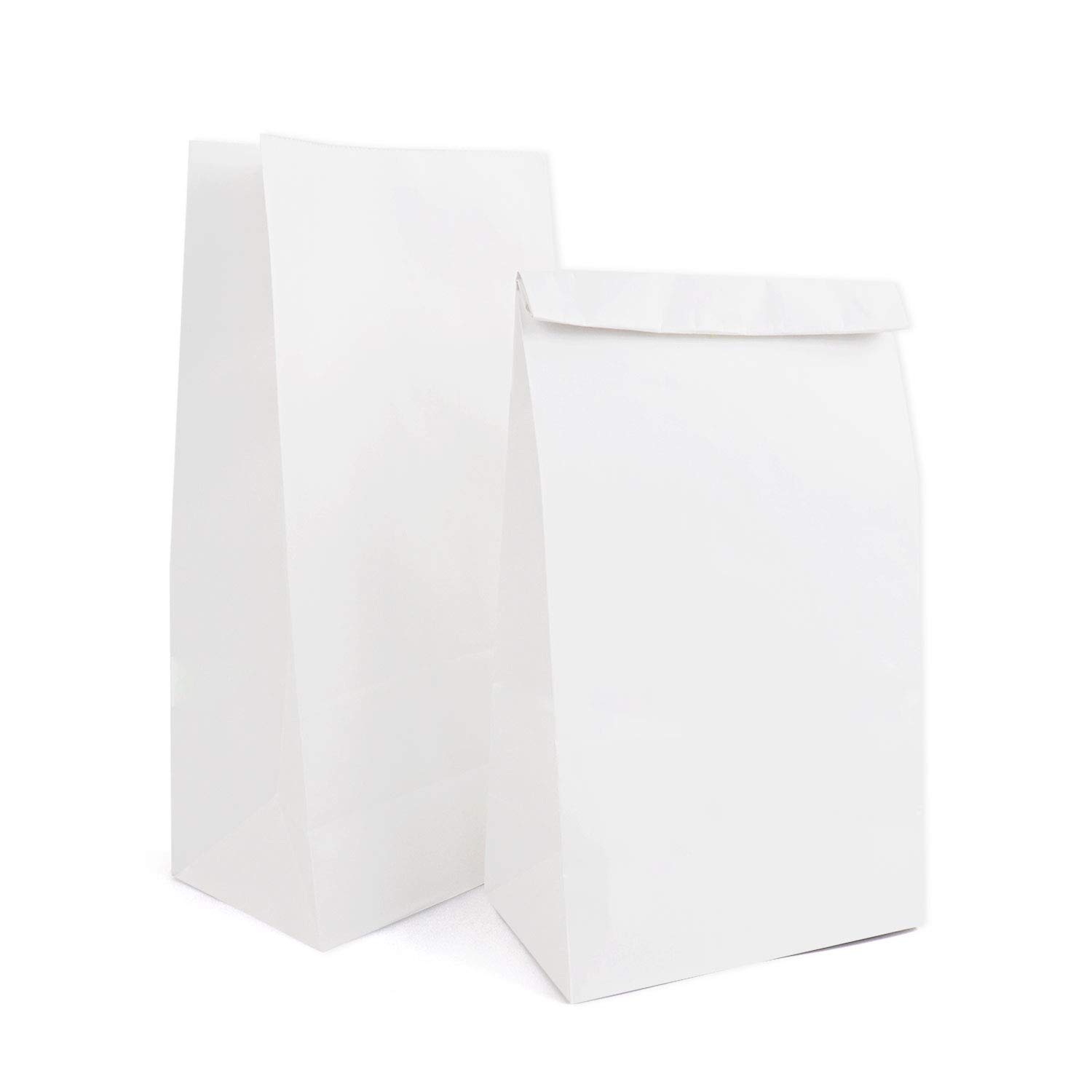 Eco-Friendly Kraft Paper Lunch Bags 50-Pack | 12Lb Durable 7x4.3x12.5