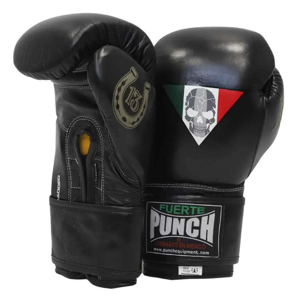 Premium Mexican™ LUCKY 13 Boxing Gloves - Professional Training & Sparring Gear for MMA, Kickboxing & Fitness Workouts