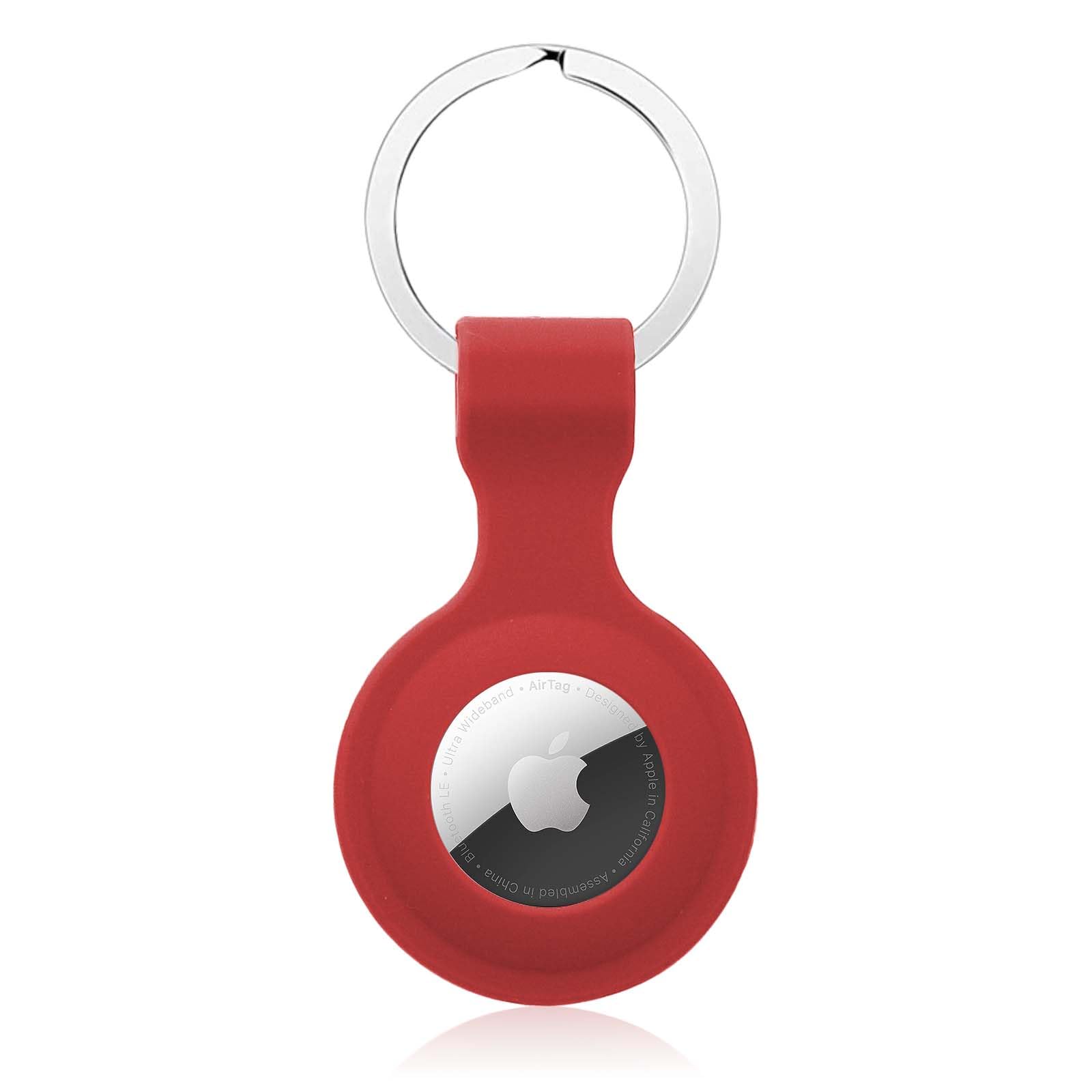 Premium Silicone Case for Apple AirTag (2021) - Anti-Lost Keychain Holder with Secure Key Ring | Durable Protective Cover for AirTag Tracker | Perfect for Keys, Luggage, Pets & Valuables | Compatible with Apple AirTags Accessories