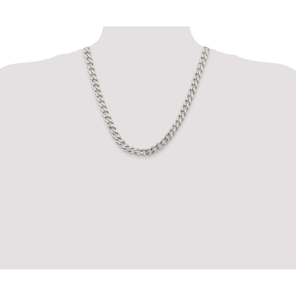 925 Sterling Silver 9mm Curb Link Cuban Chain Necklace for Men & Women - Durable & Hypoallergenic Jewelry for Everyday Wear, Gifts & Special Occasions