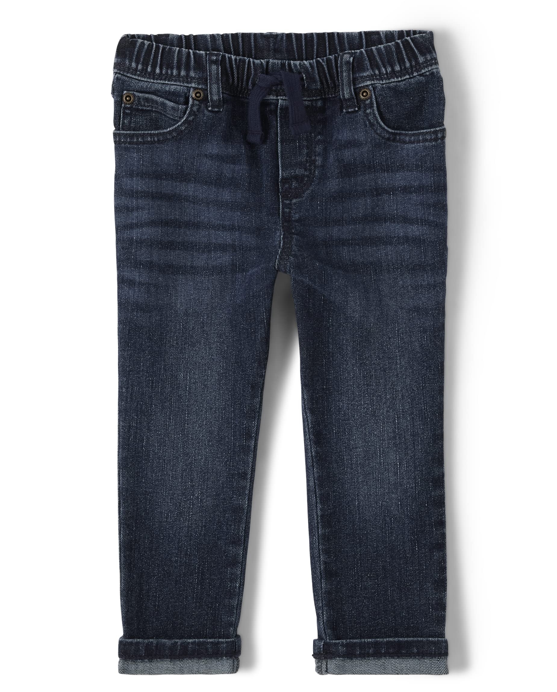 Gymboree Boys' and Toddler Pull-On Denim Jeans - Comfortable Stretch Jeans for Active Kids | Perfect for Playdates, School & Everyday Wear