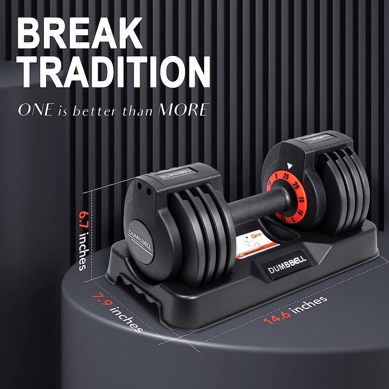 25/55LB Adjustable Dumbbell Set - 5-in-1 Home Gym Weights with Anti-Slip Metal Handle for Strength Training, Muscle Building & Full Body Workout - Perfect for Home Fitness, CrossFit & Weight Lifting