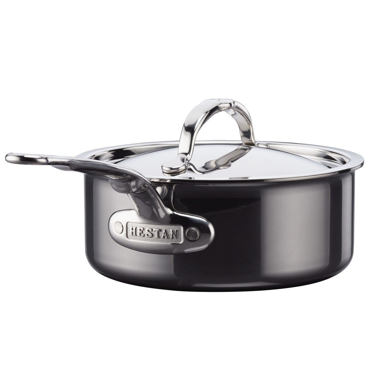 NanoBond 4 Quart Saucepan with Glass Lid - Premium Nonstick Cooking Pot for Pasta, Soup & Sauces | Ideal for Stovetop, Induction & Oven Use