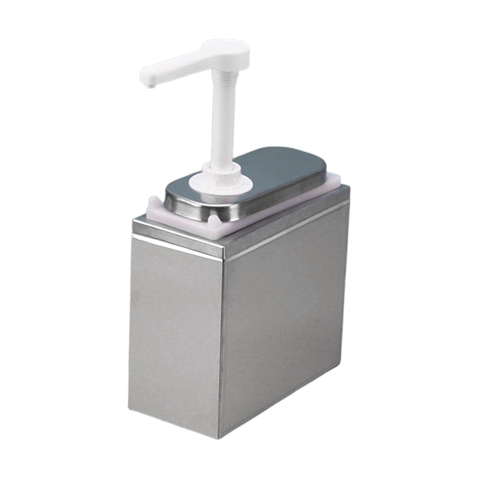 Gazechimp 1.4L Stainless Steel Sauce Dispenser Pump - Commercial Grade Fructose Pressure Bottle for Restaurants, Coffee Shops & Bakeries - Perfect for Salad Dressing, Jam, Syrup, Honey & Condiment Dispensing