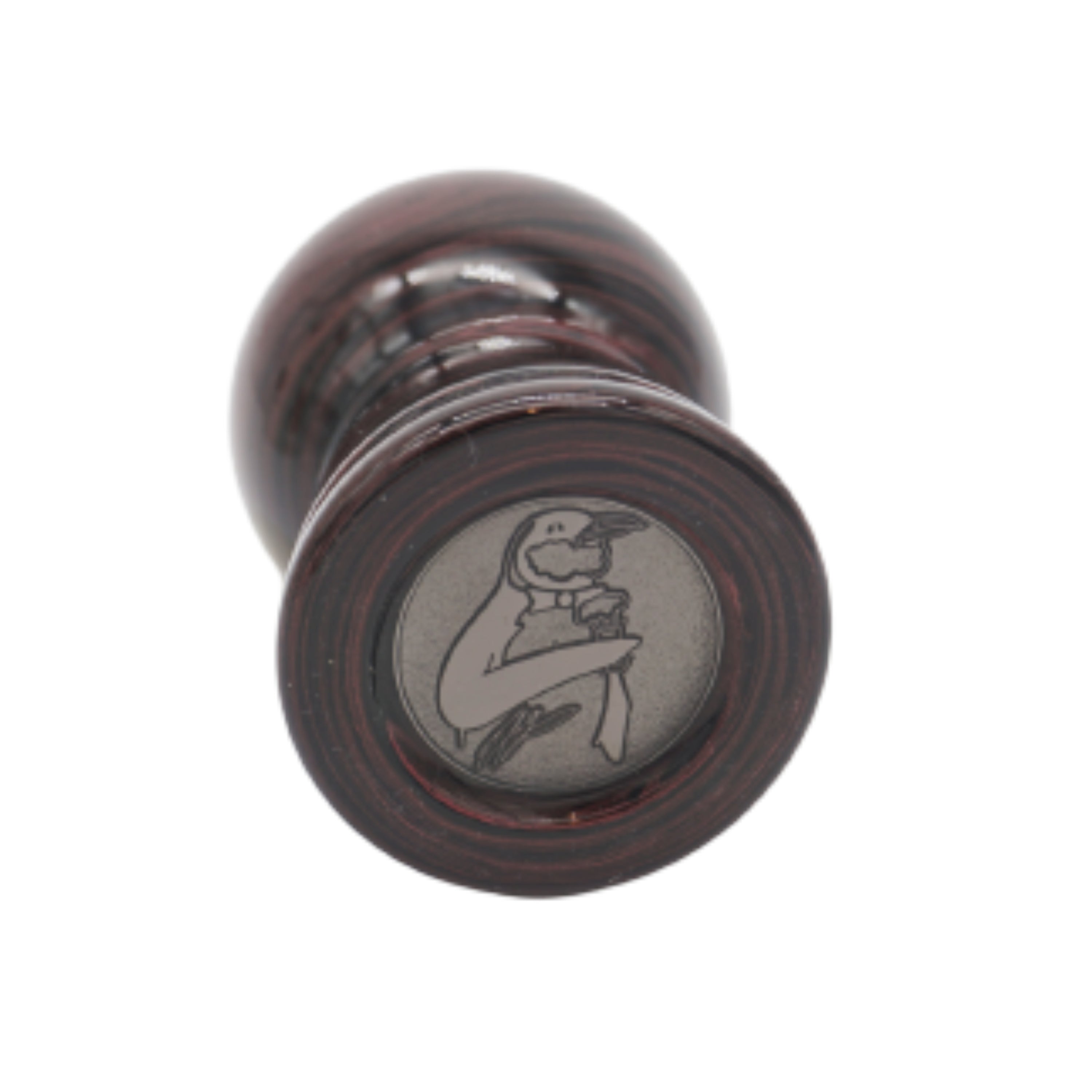 Premium Handmade Raspberry Ebonite Shaving Brush Handle - Fits 24mm & 26mm Knots - Perfect for Wet Shaving & Barber Shop Grooming