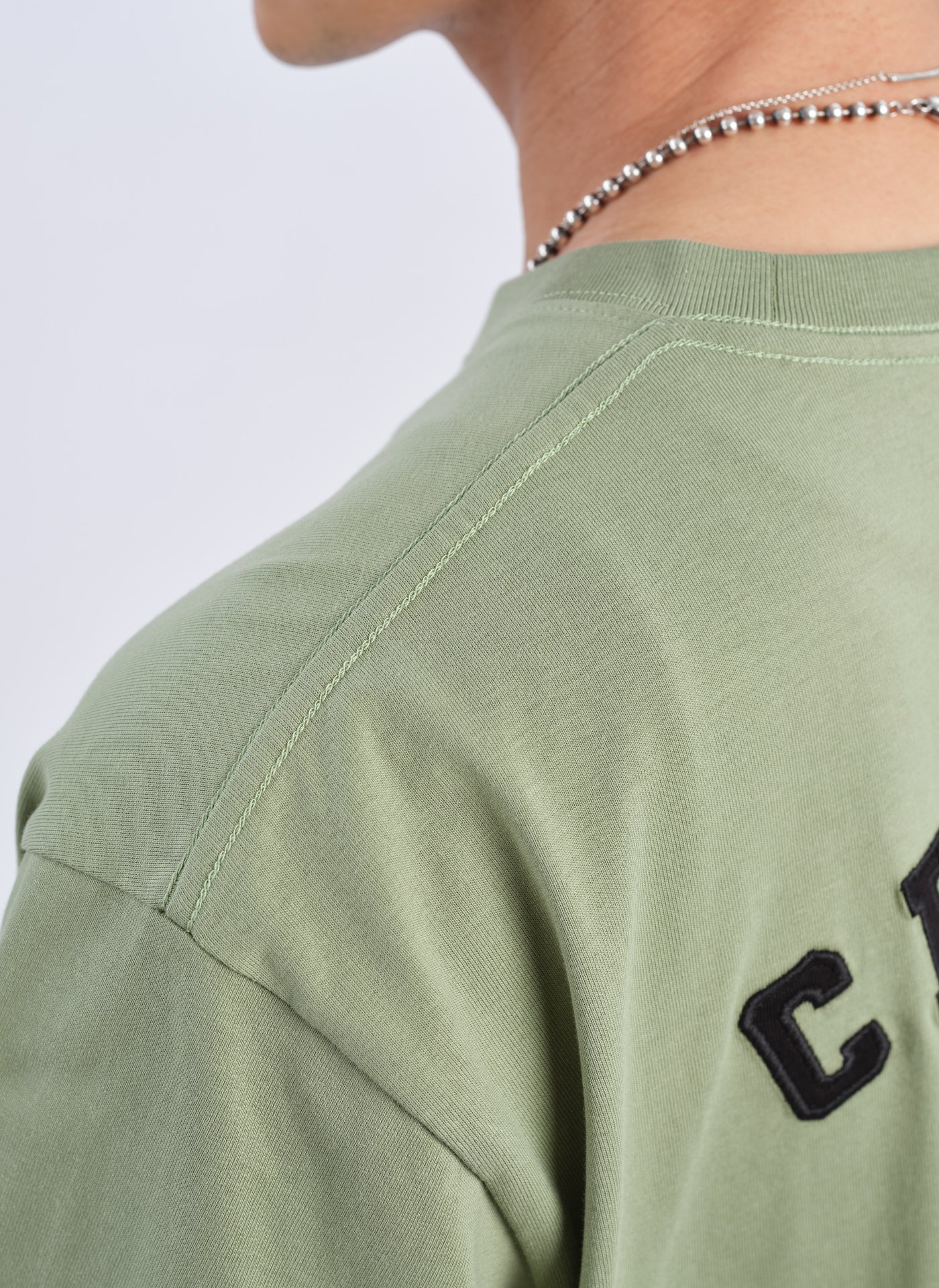 Premium Mercerized Cotton Patch Tee - Soft & Breathable Men's Casual T-Shirt - Perfect for Everyday Wear, Street Style & Layering