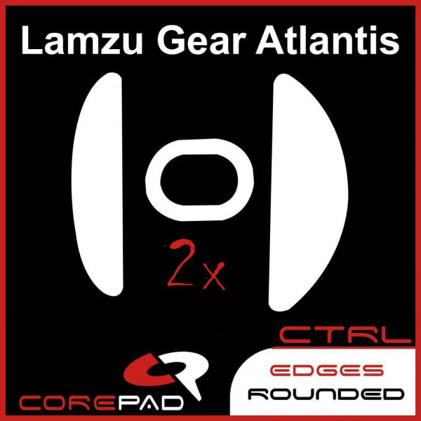 Corepad Skatez CTRL Mouse Feet for Lamzu Atlantis - Ultra Smooth Gliding, Enhanced Precision for Gaming & Work - Perfect for Esports, FPS, and Office Use