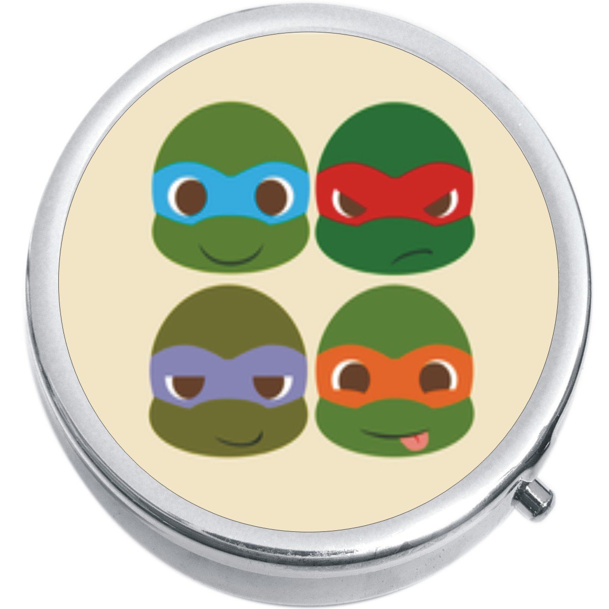 Funny Turtle-Shaped Masked Vitamin Pill Organizer - Portable Medicine Storage Box for Travel, Home & Office Use