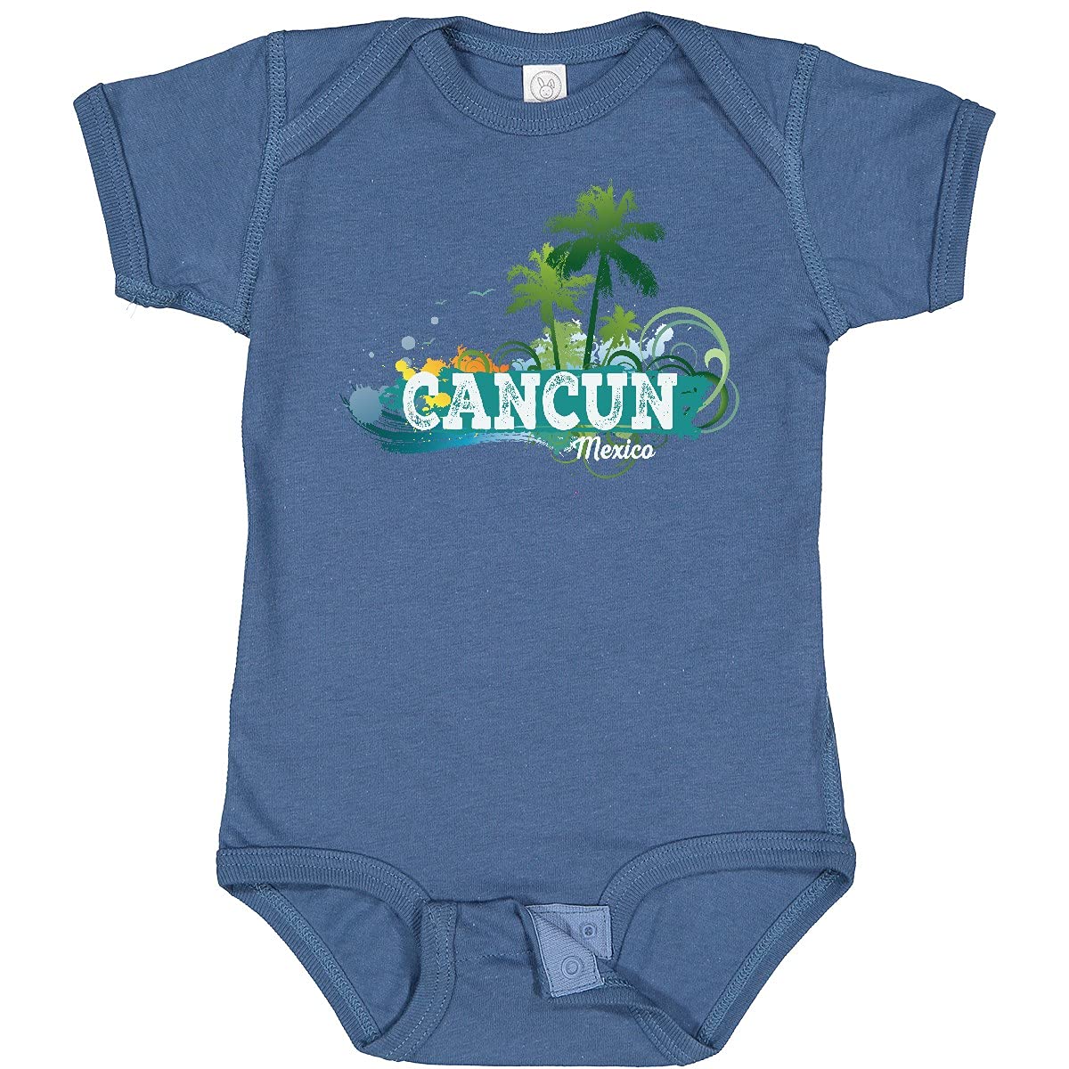 Inktastic Cancun Mexico Tropical Vacation Beach Baby Bodysuit - Cute Summer Outfit for Boys & Girls - Perfect for Beach Trips, Family Vacations & Photo Shoots