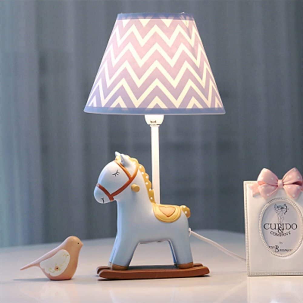 Adjustable LED Desk Lamp with Warm Lighting - Cute Pony Design for Bedroom, Nursery, Office & Study Room - Perfect for Reading, Working & Night Light Use