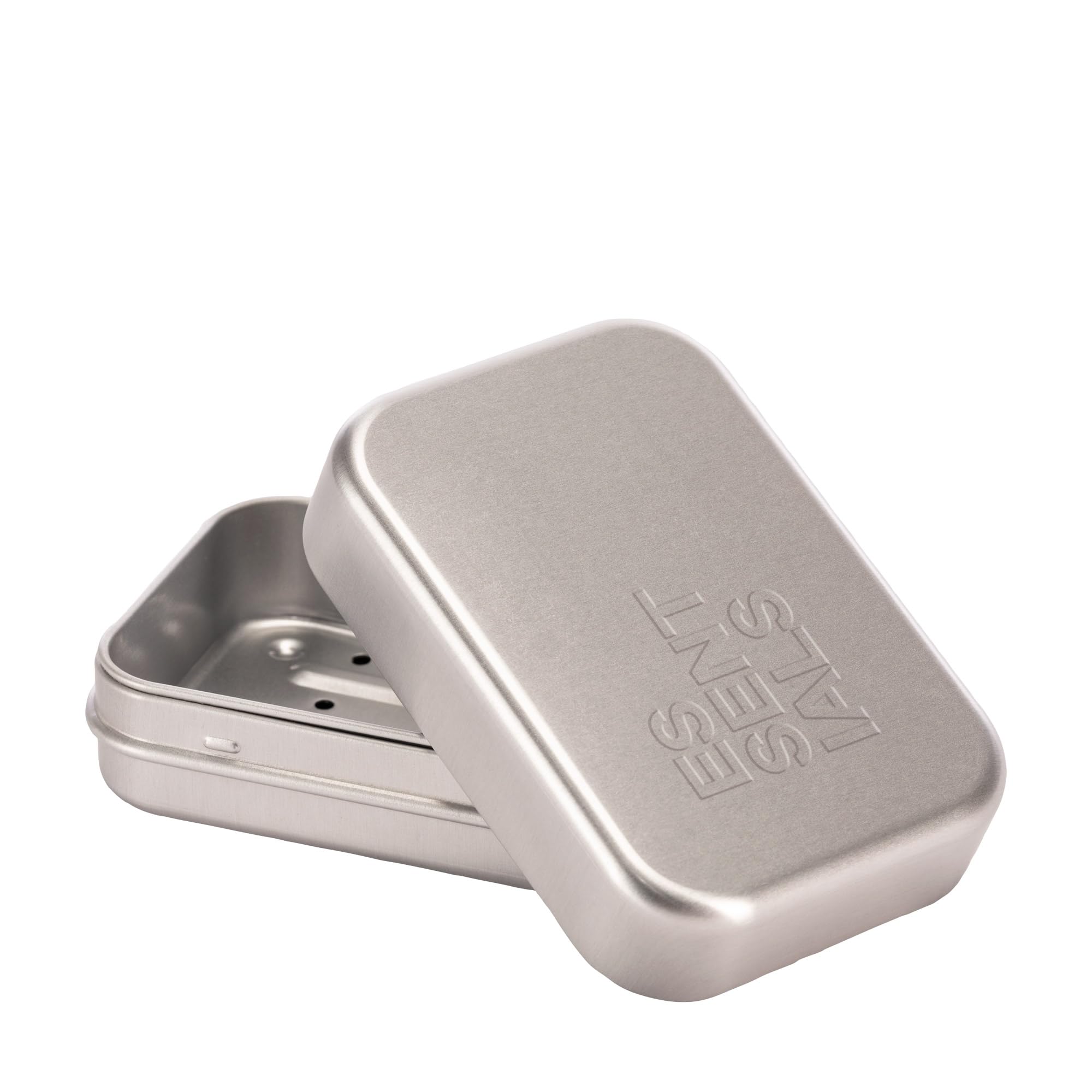 MÜHLE Essentials Aluminum Soap Box - Travel Size Shaving Soap Container for Men's Grooming Kit, Camping & Toiletry Organizer