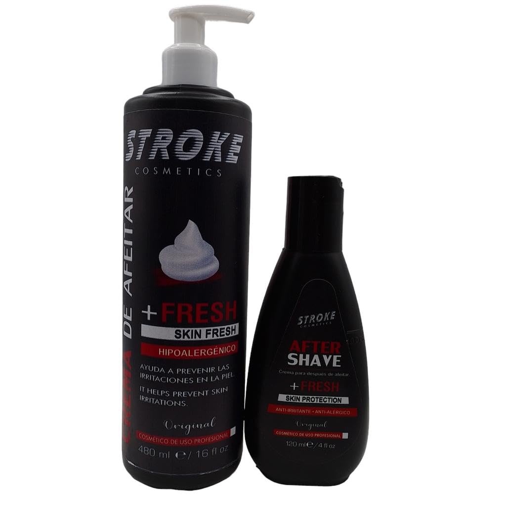 2-Step Shaving Set for Men – Moisturizing & Refreshing Shave Cream & After Shave Balm – Skin Softening & Anti-Irritant Formula – Perfect for Daily Shaving Routine & Sensitive Skin Care